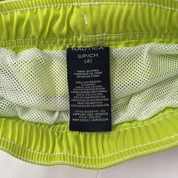 Nautica Performance Swimsuit Swim Trunks Boys S Sz 4 50+ UPF Protection Shorts - Picture 6 of 7